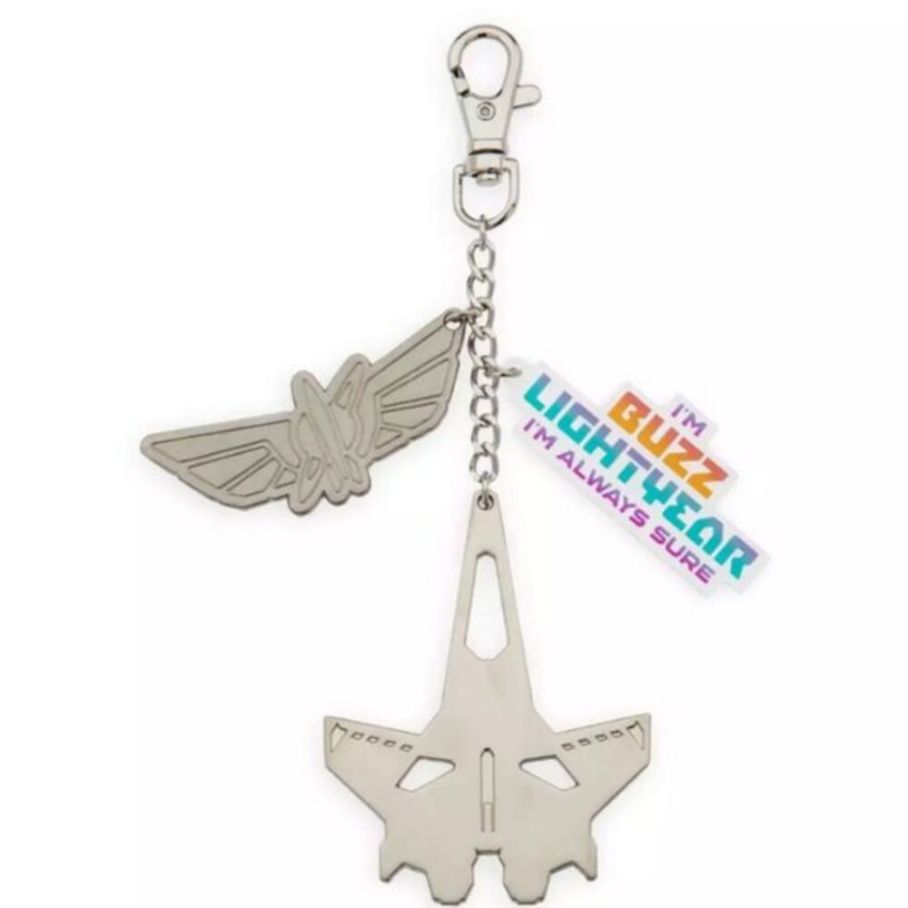 Disney Parks Buzz Lightyear Bag‎ Charm Key Chain Bag Flair Toy Story NWT